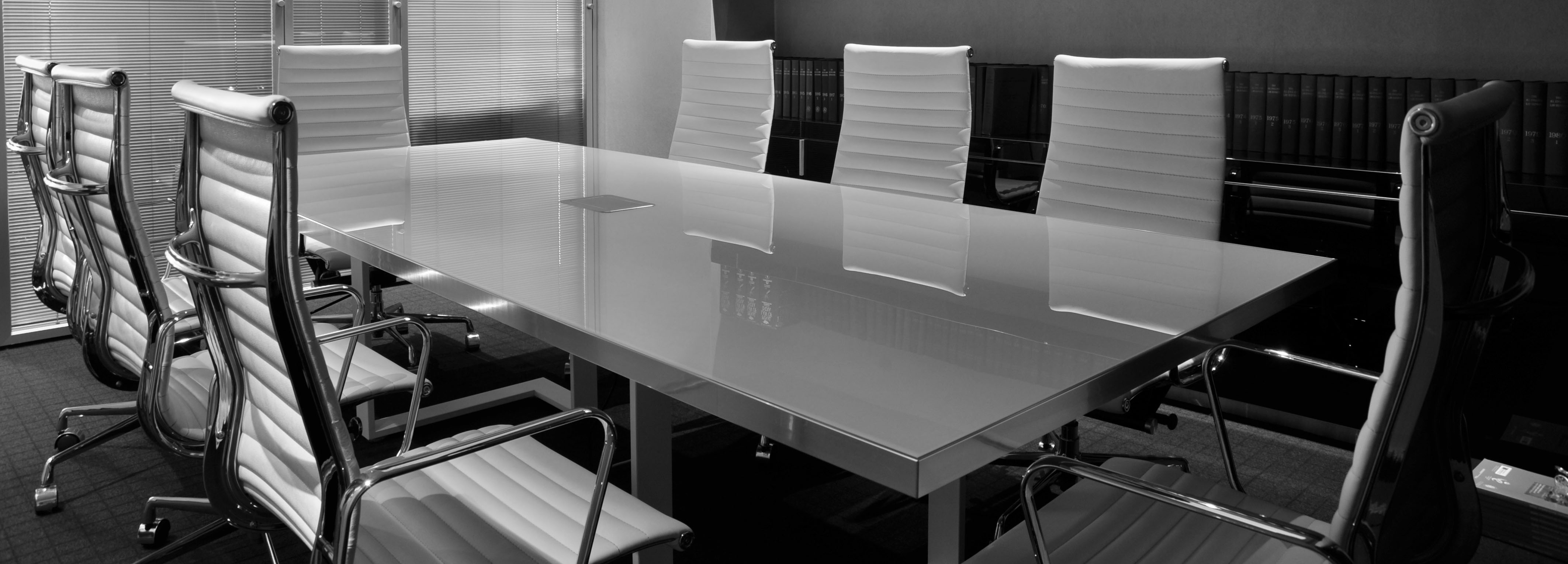 Conference Room Desk Black & White
