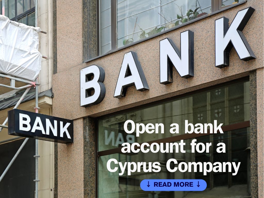 Opening a bank account for a Cyprus company.